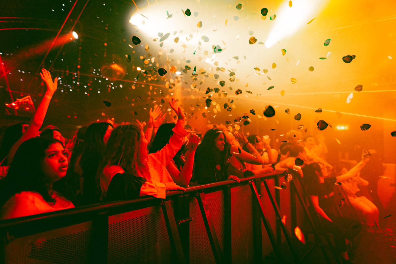 People watching live music