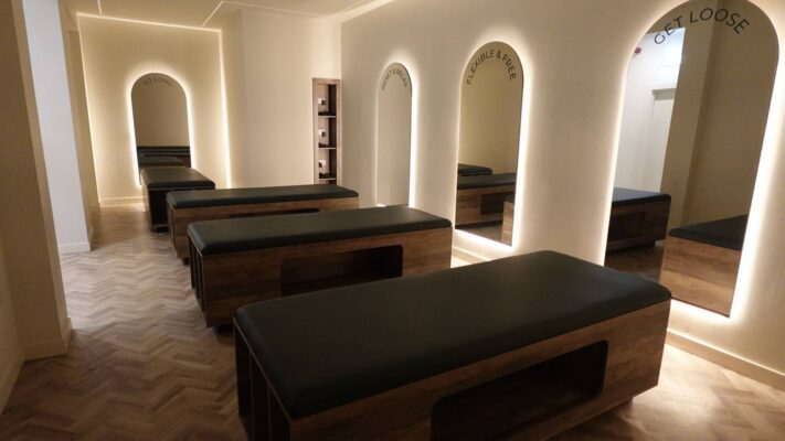 room with physio beds