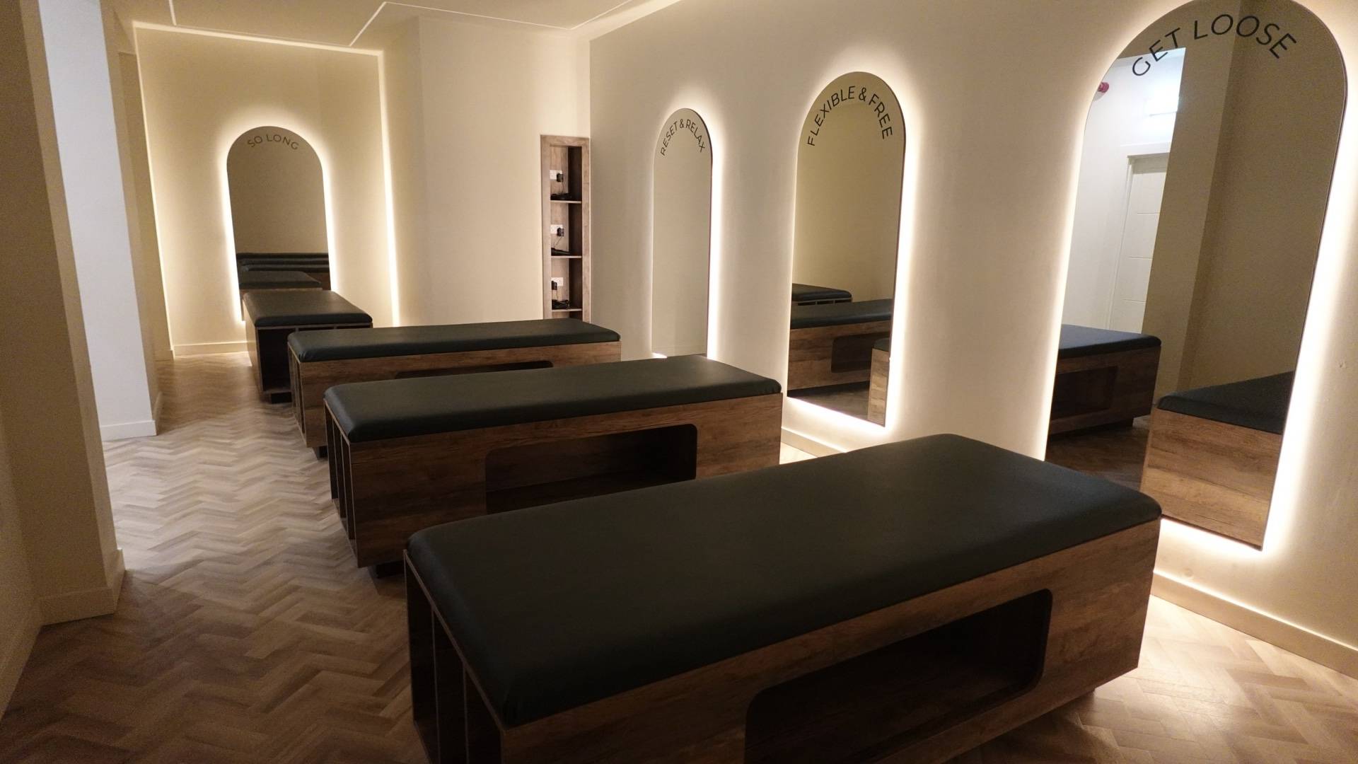 room with physio beds