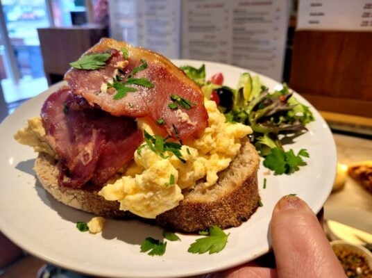 Breakfast dish at Quipi cafe
