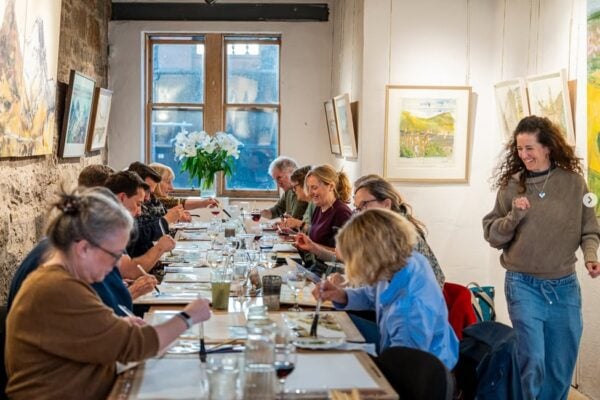 Group taking part in Leith Makers Workshop