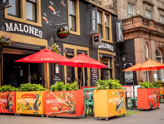 Exterior of Malones Leith