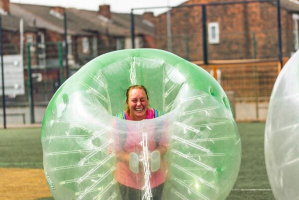 hen party bubble football,© spartacus bubble soccer