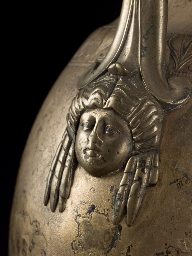 Bronze wine jug, Newstead,1st century AD. 