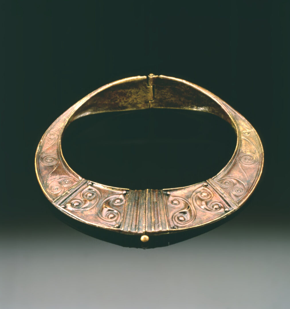 Collar or torc, Roxburghshire, made in the West Midlands, 100 - 200 AD. 