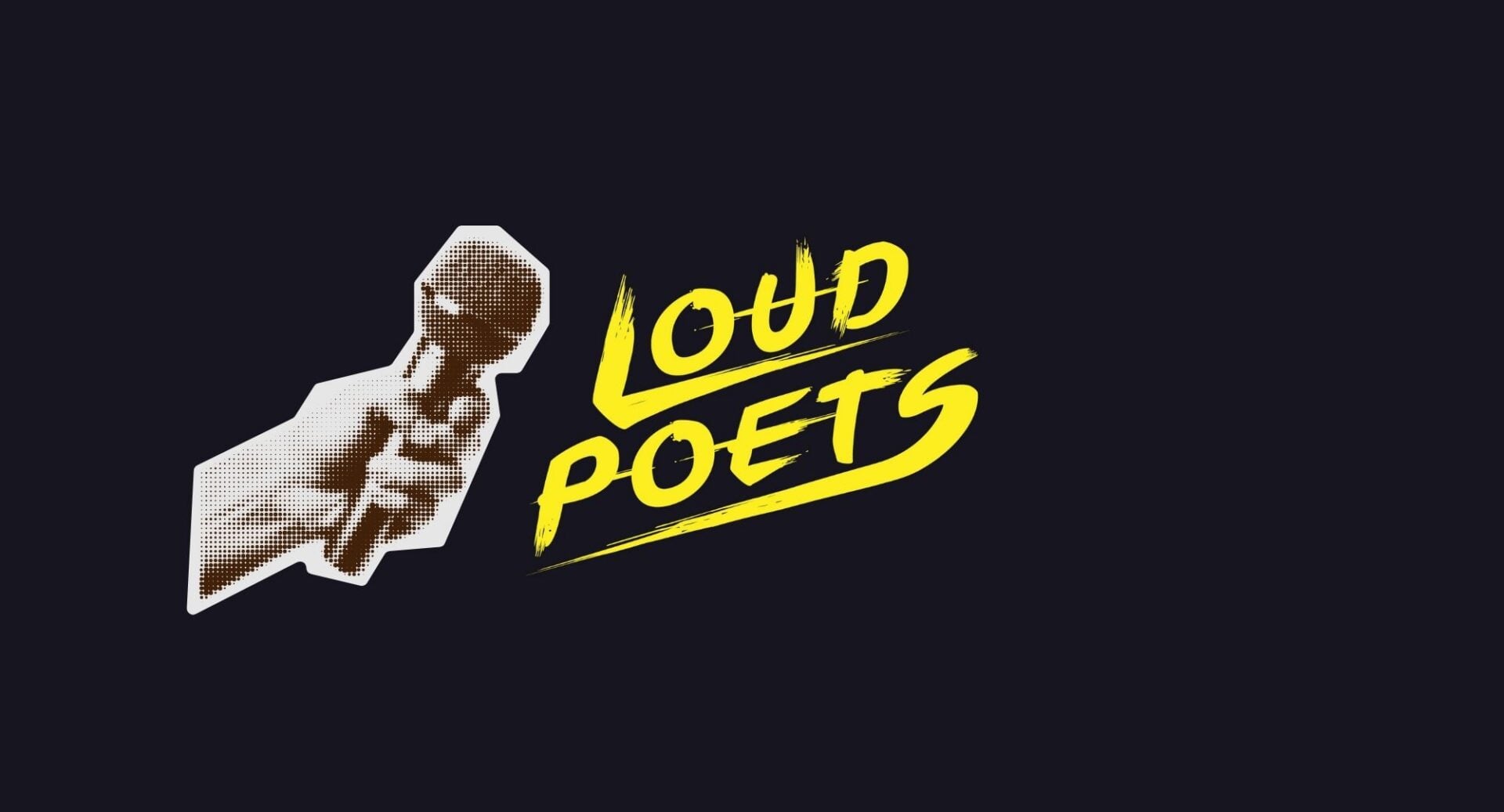 Poster image for Loud Poets Masterclass, featuring a hand holding a microphone.