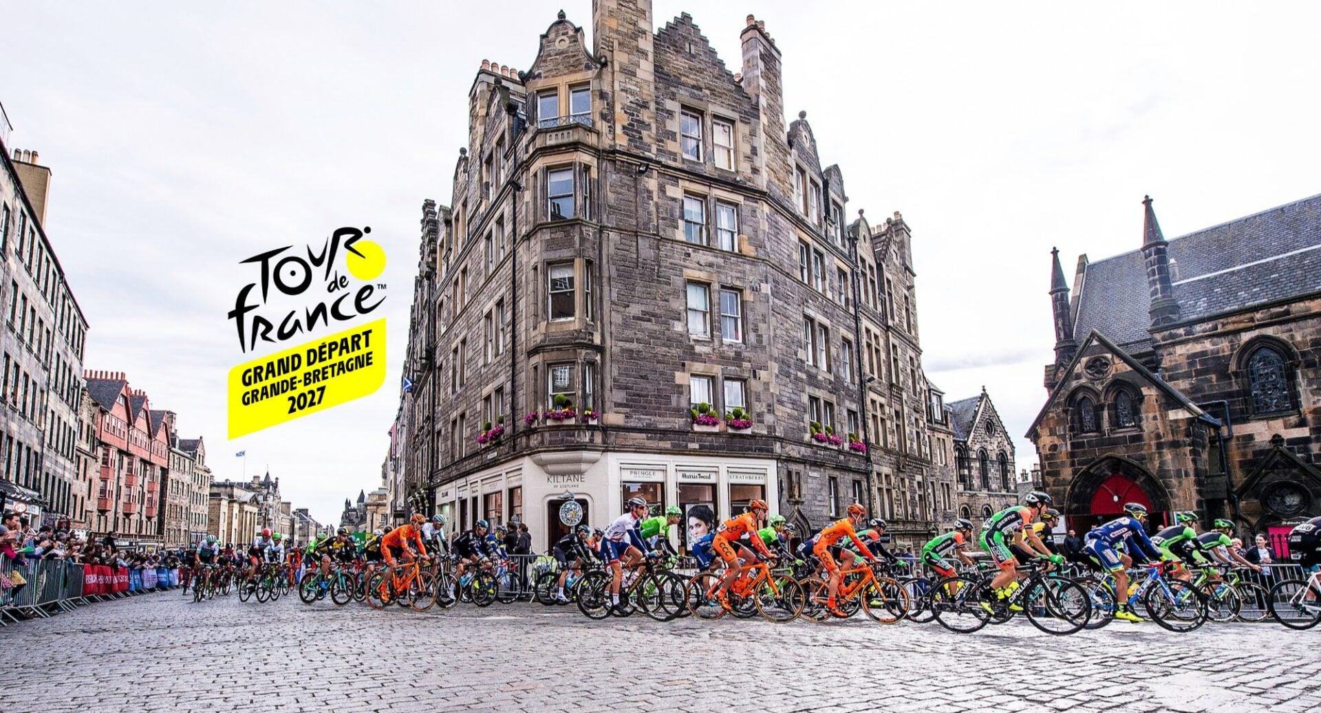 Cycling - OVO Energy Tour of Britain - Stage 1 Edinburgh to Kelso - The Tour of Britain sets off in Edinburgh along the Royal Mile.